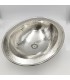 Arabisches Metall Messing vernickeltes Waschbecken - Andalusische Dekoration - Matli Model
