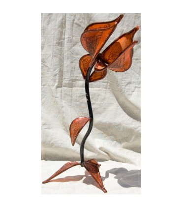 Lâmpada de pele - flor grande - várias cores - novidade