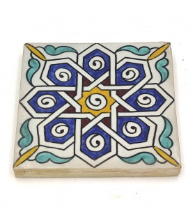 Carrelage andalou - 15 cm - Artisan - Modèle 74