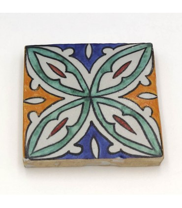 Mattonella andalusa - Mosaico Nazari - 10 cm - Fatto a mano - Modello 76