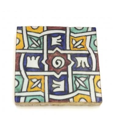 Andalusische Fliese - Nazari Mosaik - 10 cm - Handgefertigt - Modell 78