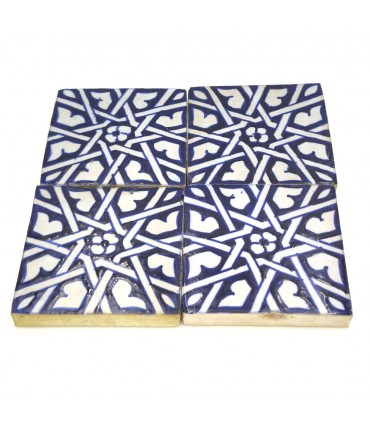 Azulejo Andalusí - Mosaico Nazari - 10 cm - Artesanal - Modelo 83