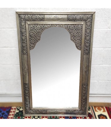 Espelho de Metal Decoração Andaluza - Artesanato Marroquino - Modelo Arrayan