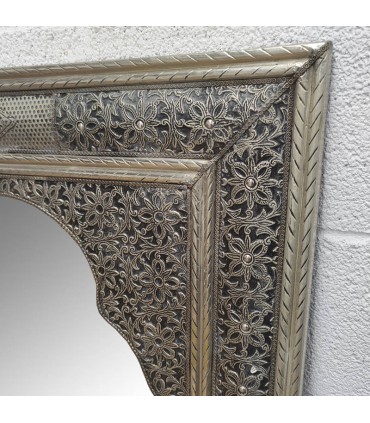 Miroir Métal Décoration Andalouse - Artisanat Marocain -  Modèle Arrayan