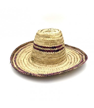 Casquette / Chapeau Palmito - Artisanat Marocain - Modèle Fallah