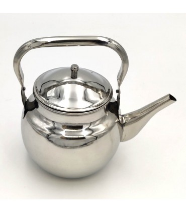 Tetera Hervidor Agua Metal Inox con Asa - TeaPoat - Modelo F-18