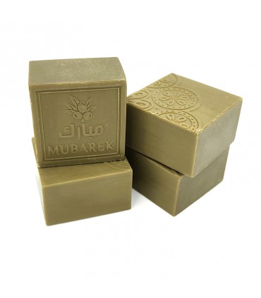 Pack 4 Aleppo Seifenriegel mit natürlichen Aromen - Gesicht Körperbehaarung - Alnaqi - 4 x 125gr