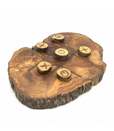 Ingenio 3 in a Row Game 100% Handcrafted Olive Wood - Zaituna Model