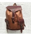 Rucksack aus 100% Leder - Unisex - Kunsthandwerk - Lederwaren - Modell Aans Kabir