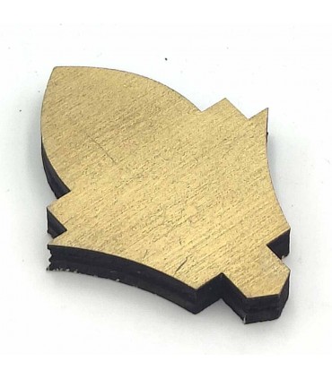 10 x Lotusblatt Laser Holzschnitte - 8cm x 5,5cm x 1cm