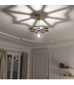Arabische Celosia Holz Deckenlampe Andalusische Dekoration - Spanische Handwerkskunst - Qamarun Modell