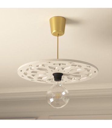 Lampada da soffitto in legno arabo Celosia Decorazione andalusa - Artigianato spagnolo - Modello Alhambra