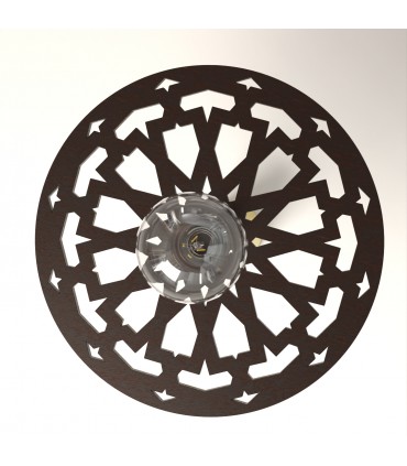 Lampara Techo Madera Celosia Árabe Decoración Andalusí - Artesanía Española - Modelo Alhambra