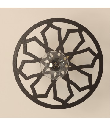 Lampada da Soffitto in Legno Arabo Celosia Decorazione Andalusa - Artigianato Spagnolo - Modello Daura