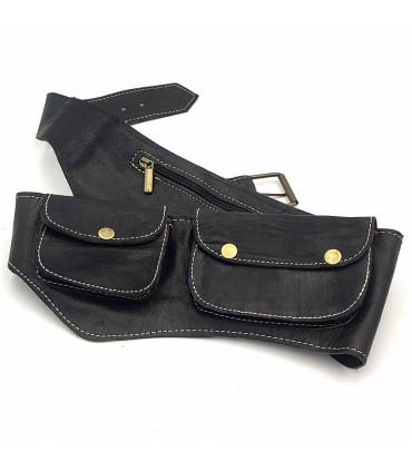 In pelle lunga Fanny - 4 tasche - artigiano - preferiti