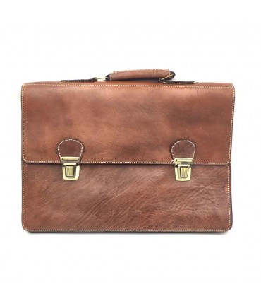 Mallette Cuir Bureau Homme et Femme 100% Fait Main - Maroquinerie -