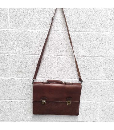 Leder Aktentasche Büro Herren und Damen 100% Handarbeit - Lederwaren -