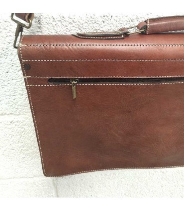 Leather Office Briefcase for Men and Women 100% Handmade - Leather Goods -