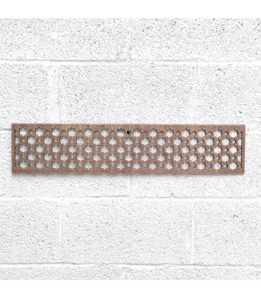 Vintage Finish Holzgitter - Bordüre - Sockelleisten - Wanddekoration - Laser Cut - Najma Nafila - 10 x 50 cm