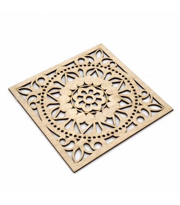 Save Tischdecke - Tafelaufsatz - Tellerhalter - Arabisches Gitter - Laserschneiden und -gravieren - Mandala-Muster