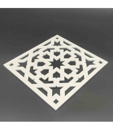 Save Tischdecke - Tafelaufsatz - Tellerhalter - Arabisches Gitter - Laserschneiden und -gravieren - Alhambra-Modell