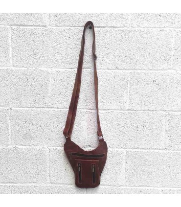 Borsa a tracolla in pelle 100% fatta a mano - Pelletteria - Modello Sustatein