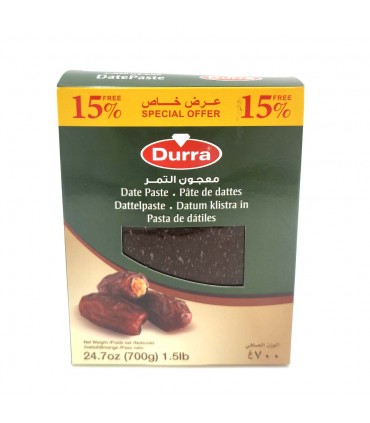 Dattelpaste - Marke Durra - Hervorragende Qualität und intensiver Geschmack - 700gr