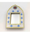 Andalusian Decorative Mirror - 100% Handmade Vintage Style Decoration - Hak Model nº18 - 18 x 11 cm