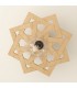 Arabic Lattice Wood Ceiling Lamp Andalusian Decoration - Spanish Crafts - Jadila Model