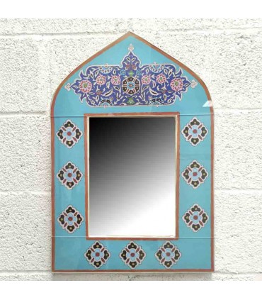 Dekorativer andalusischer Spiegel - Dekoration im Vintage-Stil 100% Artisan - Modell Hak nº20 - 60 x 40 cm