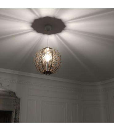 Candeeiro de tecto cortado a laser - Decoração Andaluza - Modelo Al-Andalus