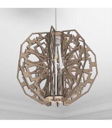 Candeeiro de tecto cortado a laser - Decoração Andaluza - Modelo Al-Andalus