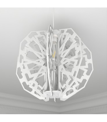 Lampada da soffitto tagliata al laser - Decorazione andalusa - Modello Al-Andalus