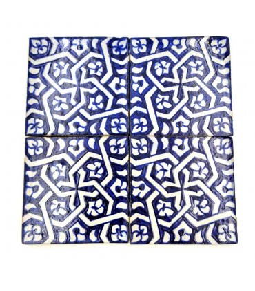 Andalusische Fliese - Nazari Mosaik - 10 cm - Handgefertigt - Modell 85