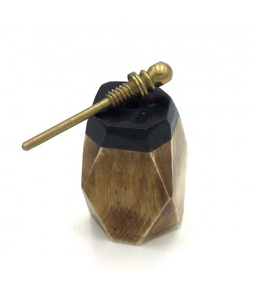 Bone and Metal Kohl Holder - Keychain or Pendant - Handasiu Model