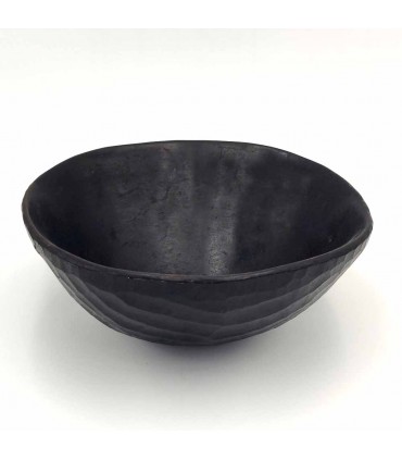 Tigela de madeira manchada - Tigela de frutas da Boêmia - Artesanato do Senegal - Modelo Kadhun