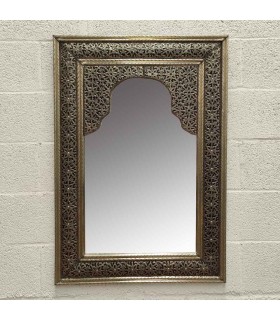 Espelho de Metal Decoração Andaluza - Artesanato Marroquino - Modelo ARRAYEIN