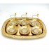 Set di bicchieri da tè turco con vassoio incluso - Decorazione ottomana turca - Modello - Modello dalgico