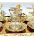 Set Set of Turkish Tea Glasses with Tray Included - Ottoman Turkish Decoration - Model - Dalgic Model