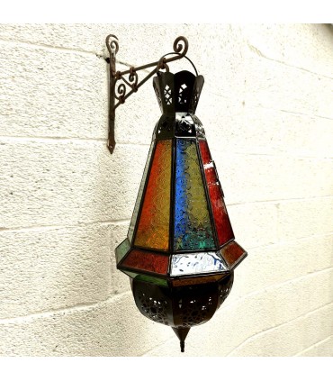 Lampada da soffitto Andalusí - Vetro e metallo - Artigianato marocchino - Modello Bellut