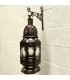 Metal and Glass Lantern or Table Lamp - Moroccan Crafts - Elvirein Model