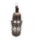 Metal and Glass Lantern or Table Lamp - Moroccan Crafts - Elvirein Model