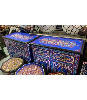 White Moroccan Chest of Drawers 100cm x 45cm x 90cm