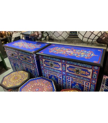 Cassettiera marocchina bianca 100 cm x 45 cm x 90 cm