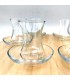 Set di 6 Bicchieri da Tè Turco + 6 Piattini - Vetro Temperato - Decorazione Ottomana Turca - Modello Zujaj