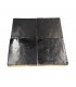 Piastrella marocchina nera Zellige - Artigianato marocchino - Fez - 10 x 10 cm