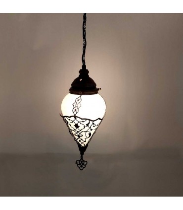 Plafonnier Suspendu Cristal Turc et Métal - Décoration Ottomane - Modèle Série Malika