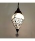 Lampada da soffitto a sospensione in metallo e cristallo turco - Decorazione ottomana - Modello della serie Malika