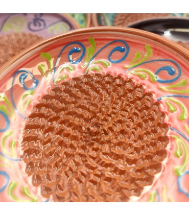 Small Ceramic Scratcher Plate - Handicrafts from Granada - Khadash Model
