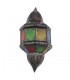 Wall Lamp Crystal Lampshade Decorated Arabic Design - Openwork Plate and Glass - Awalin Model